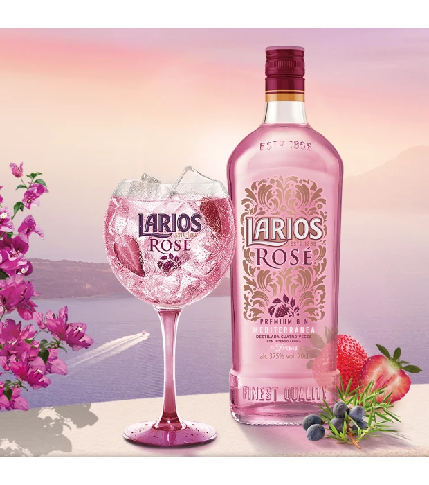 Джин испанский Larios Rose 0,7л 37,5% купить