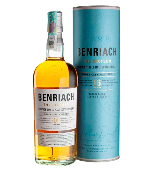 Виски односолодовый BenRiach 16yo тубус 0,7л 43%