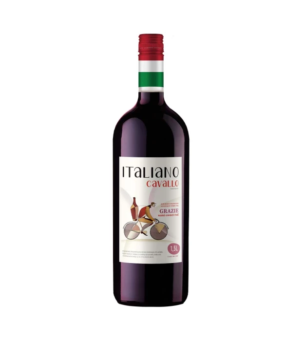 Напиток винный Italiano Cavallo Grazie красный полусладкий 1,5л 8-8,5%