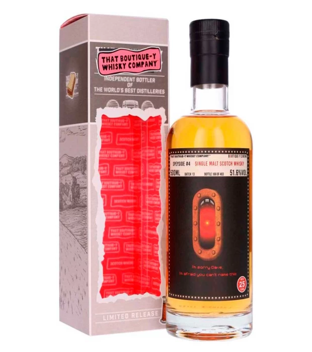 Виски односолодовый выдержанный Speyside #4 25yo TBWC 0,5л 51,6%