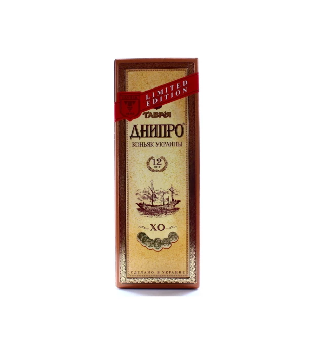 Бренди Tavria Днипро коллекционный 12 лет выдержки 0,7л 40% купить