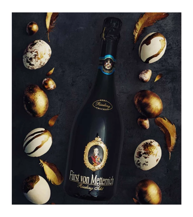 Вино игристое Furst von Metternich Riesling 0,75л белое сухое 12% купить
