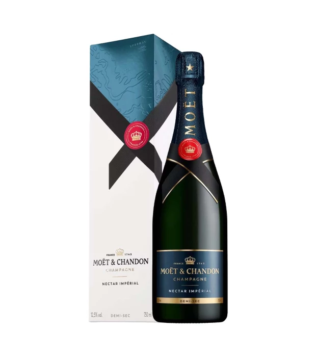 Шампанское Moet + Chandon Nectar Imperial полусухое белое подарочная упаковка 12% 0,75л