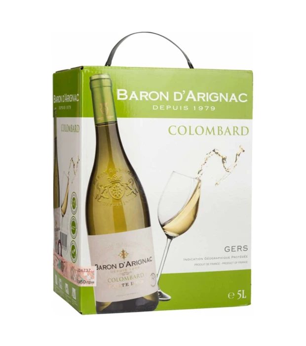 Вино Baron dArignac Colombard біле сухе 5л 11%