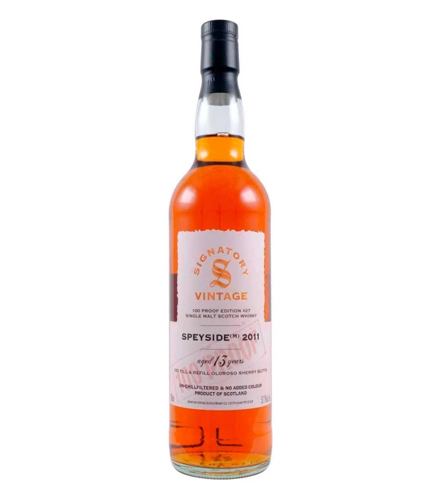 Виски односолодовый Speyside (M) 100 Proof Signatory 0,7л 57,1%