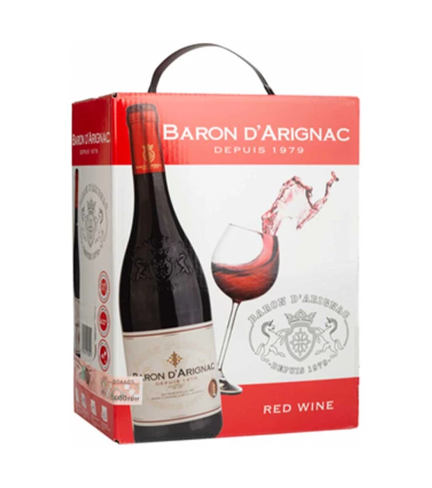 Вино Baron dArignac Rouge червоне напівсухе 5л 12%