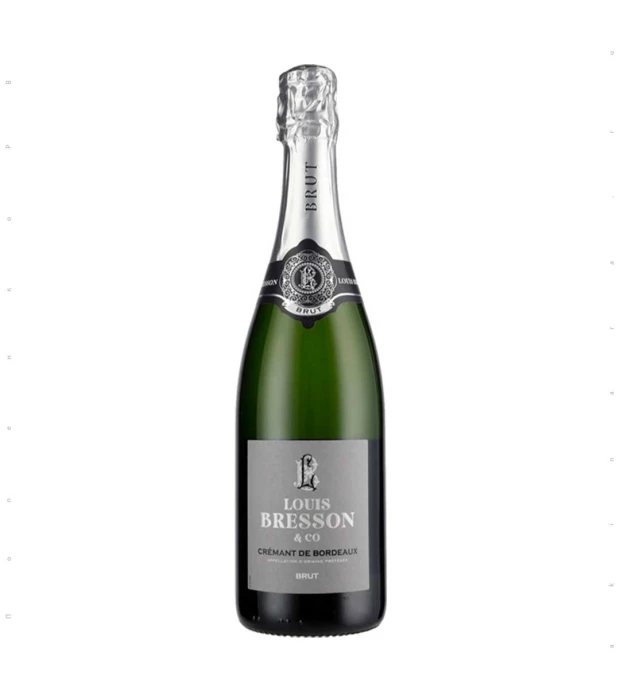 Вино ігристе LouisBresson &Co Crémant de Bordeaux Brut біле брют 0,75 л 11,5%