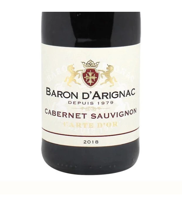 Вино Baron d'Arignac Cabernet Sauvignon червоне сухе 0,75л 12% купити