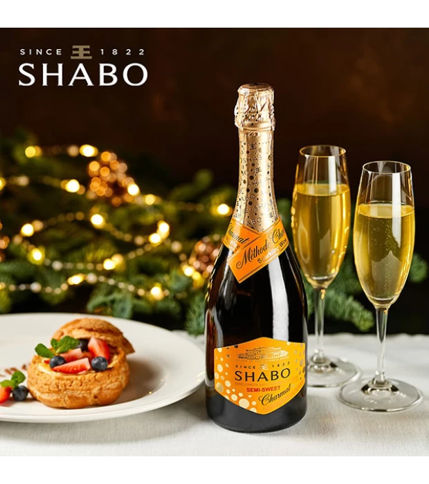 Вино игристое Shabo полусладкое белое 0,75л 10,5-13,5% купить
