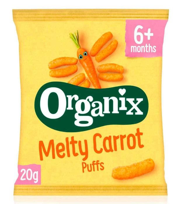 Палочки кукурузные с морковью органические (с 6 месяцев) Organix 20 г
