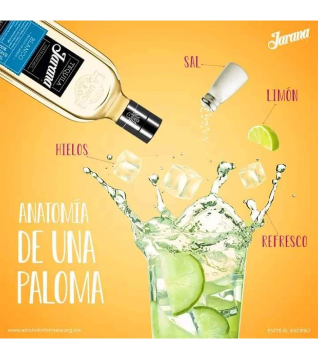 Текіла Jarana Blanco 100% блакитна агава 0,7л 35% купити