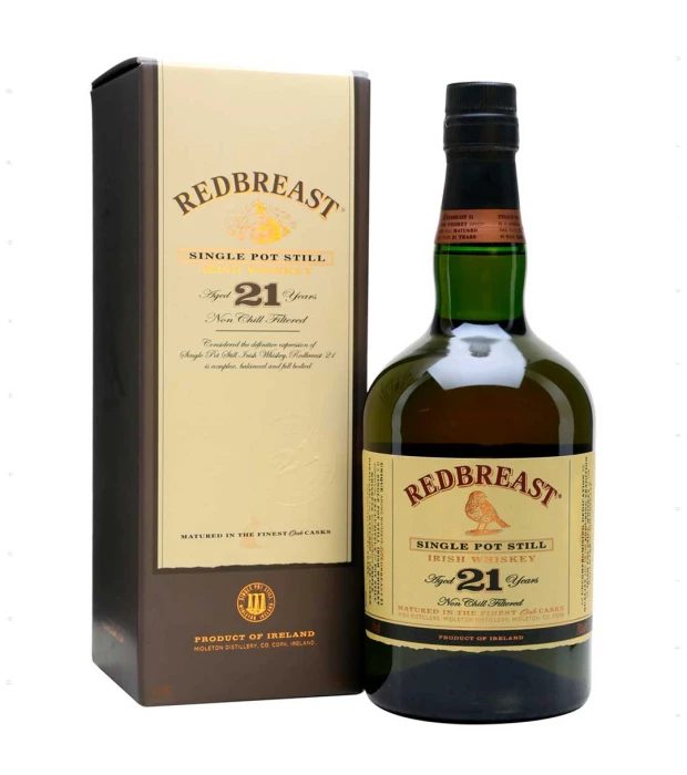 Виски Redbreast 21 год выдержки 0,7л 46% в подарочной упаковке