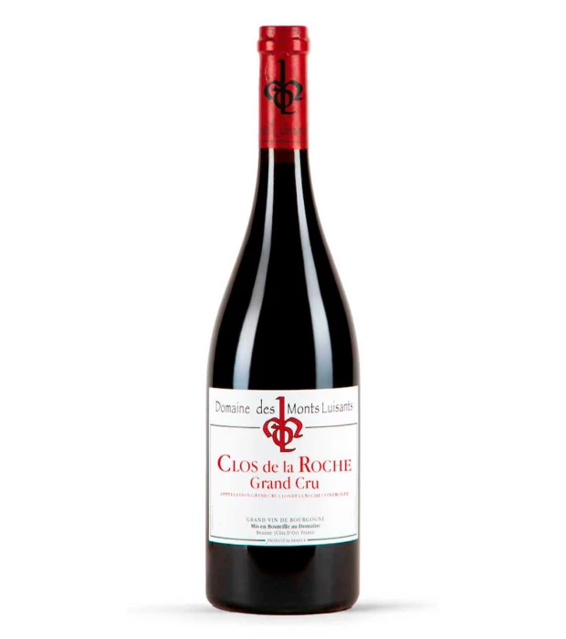 Вино виноградное сухое натуральное красное Кло де ля Рош Гран Крю 2023, Domaine des Monts Luisants 0,75л 14%