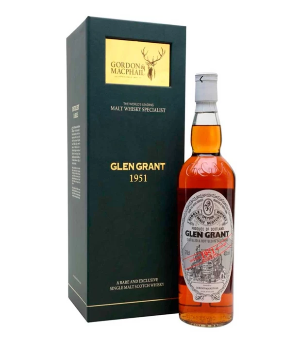Виски односолодовый винтажный Glen Grant Rare Vintage Gordon & MacPhail 1951 подарочная коробка 0,7л 40%