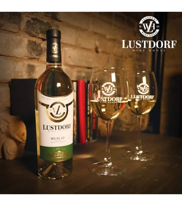 Вино Lustdorf Muscat біле напівсолодке 0,75л 9-13% в Україні