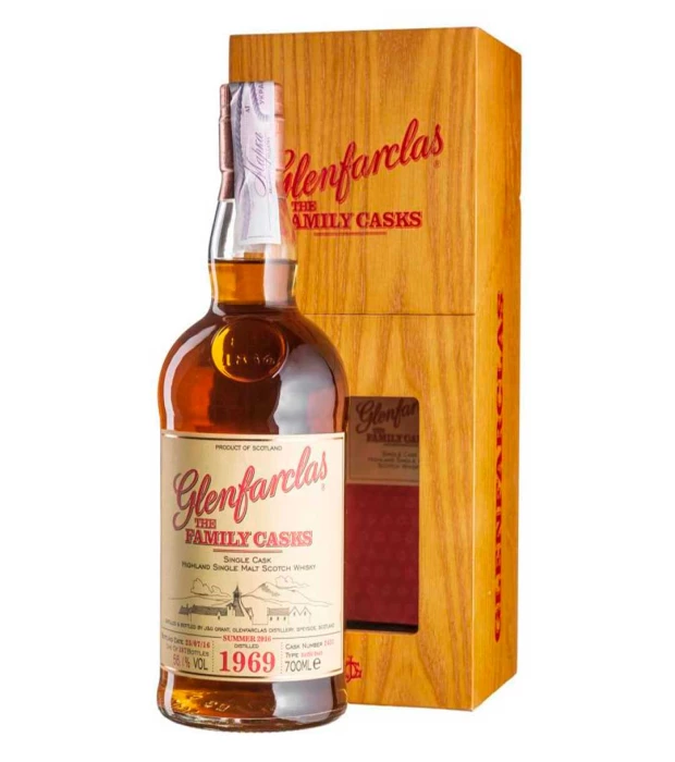 Виски односолодовый винтажный Glenfarclas Family Cask 1969 S16 0,7л 56,1%
