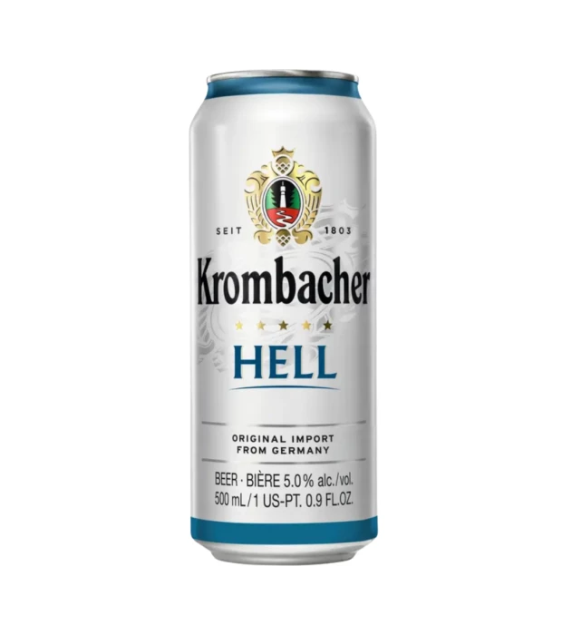 Пиво Krombacher Hell светлое фильтрованное 0,5л 5%