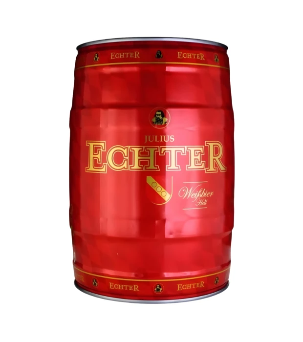 Пиво Wurzburger Hofbrau Julius Echter Weissbier светлое нефильтрованное 5л 5,4%