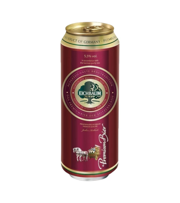 Пиво Eichbaum Premium светлое фильтрованное 0,5л 5,5%