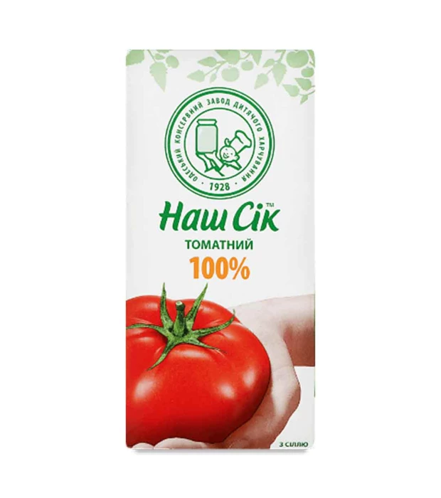 Сок Наш Томатный сок с мякотью с солью 1,93 л
