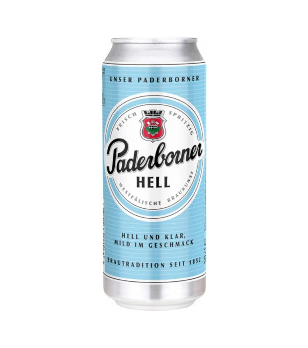 Пиво Paderborner Hell светлое фильтрованное 0,5л 5,1%