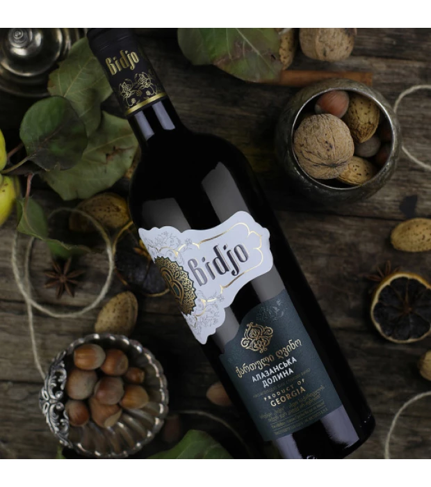 Вино Bidjo Алазанская долина красное полусладкое 0,75л 11-13% купить