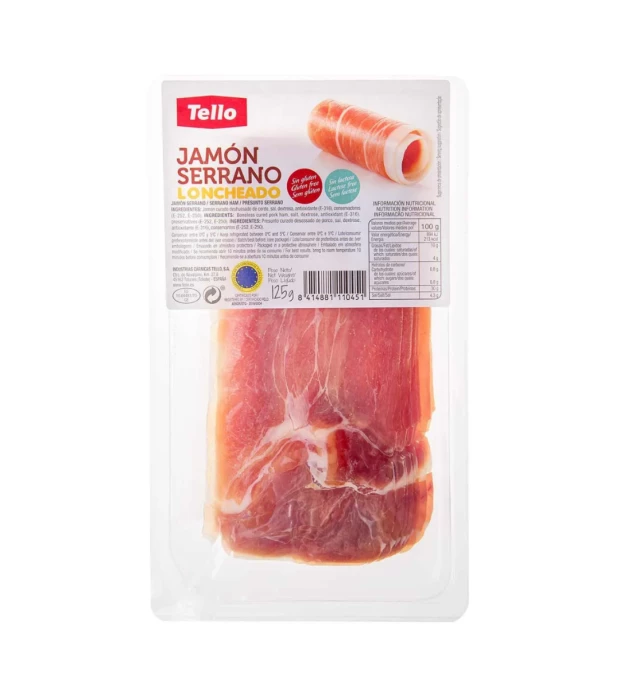 Набор 1 + 1 Хамон Серрано 7 мес. нарезанный Tello 250 г