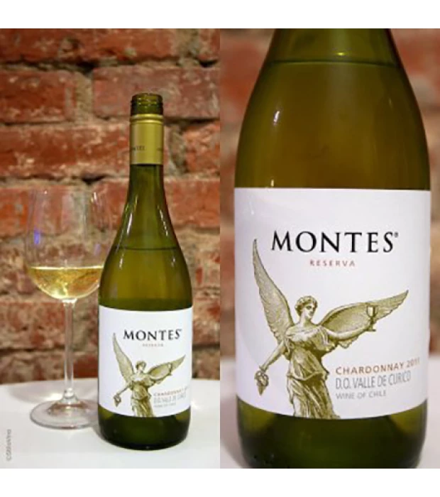 Вино Montes Chardonnay Reserva сухое белое 0,75л 13% купить