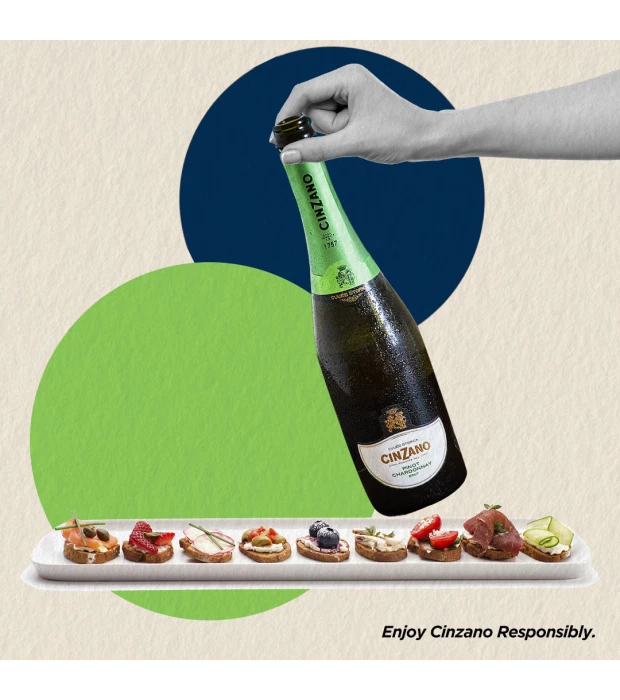 Вино игристое Cinzano Pinot Chardonnay 0,75л 11,5% купить