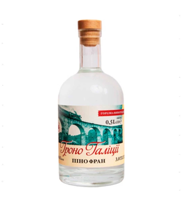 Водка виноградная Фруктовица Гроно Галиции Пино Фран 0,5л 40%