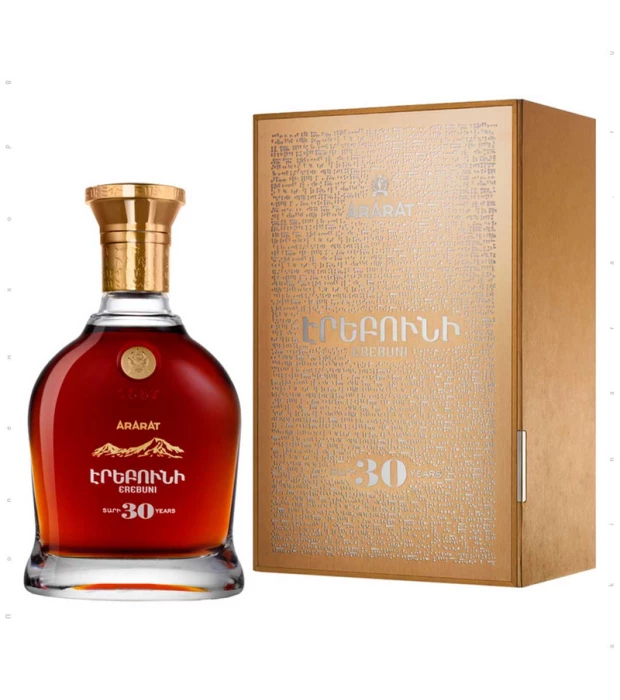 Бренди ARARAT Эребуни 30 лет выдержки в подарочной упаковке 0,7л 40%