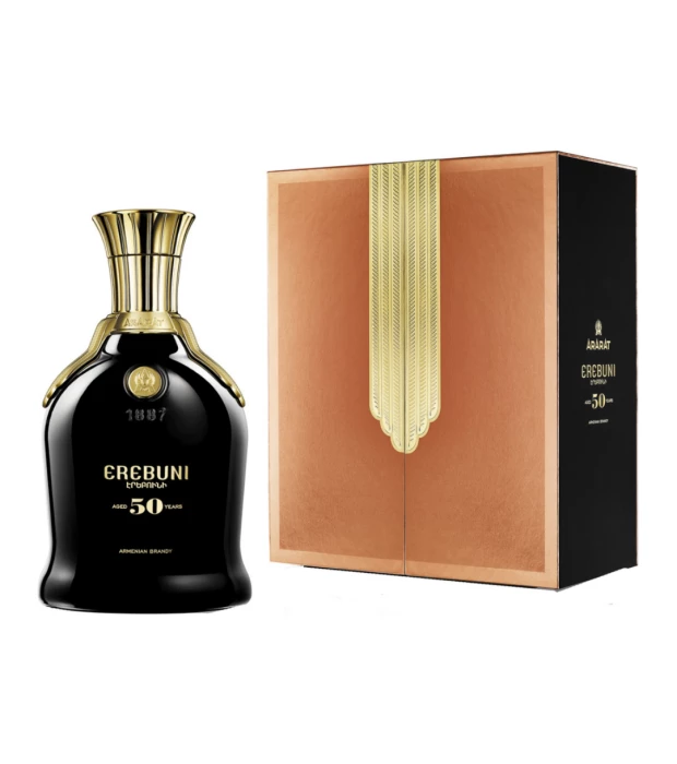 Бренди армянский Ararat Erebuni 50 лет в престижной упаковке 0,75л 40%