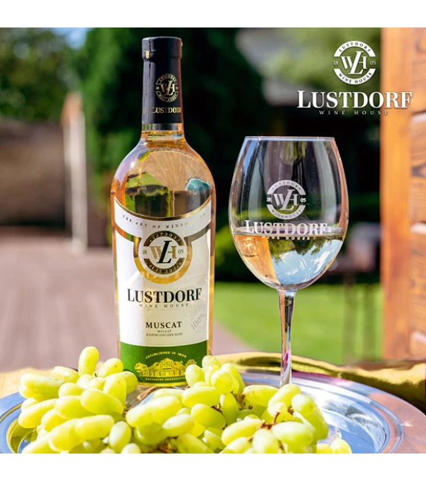 Вино Lustdorf Muscat біле напівсолодке 0,75л 9-13% купити