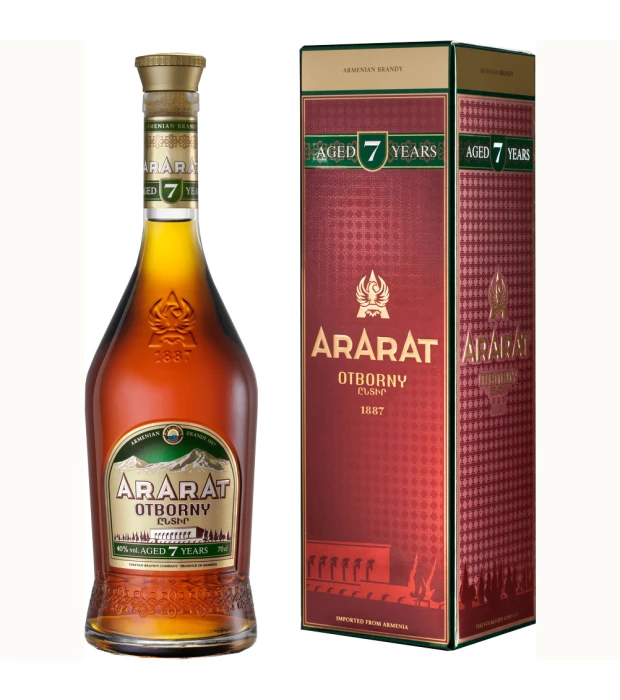 Бренді вірменське Ararat Otborny 7 років витримки 0,5 л 40%