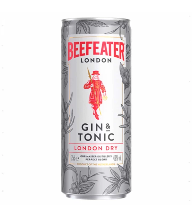 Напиток слабоалкогольный Beefeater Gin &amp; Tonic London Dry 0,25л 4,9%