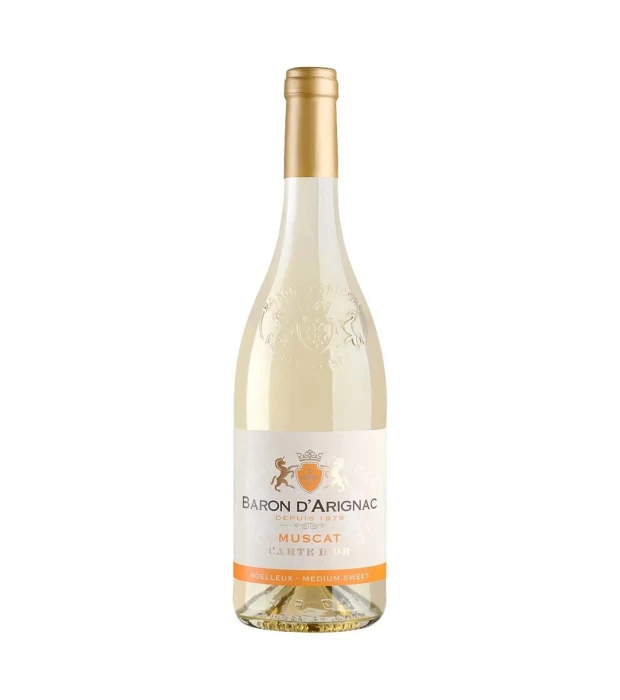 Вино Baron d'Arignac Muscat біле напівсолодке 0,75л 10,5%
