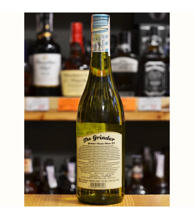 Вино The Grinder Chenin Blanc белое сухое 0,75л 13% купить