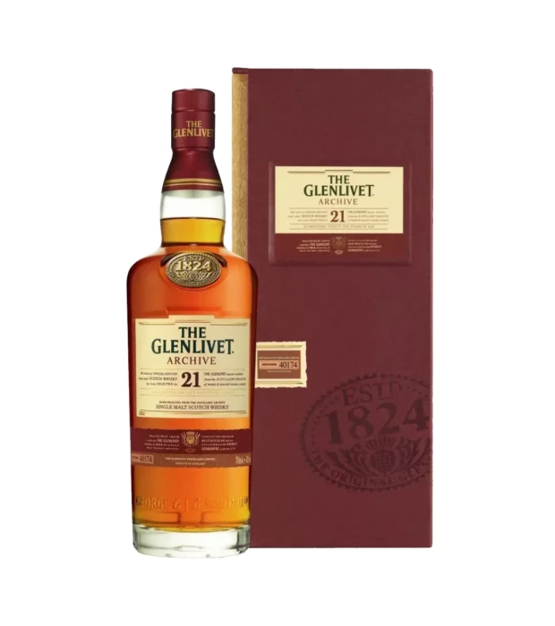 Виски односолодовый The Glenlivet 21 год в коробке 0,7л 43%