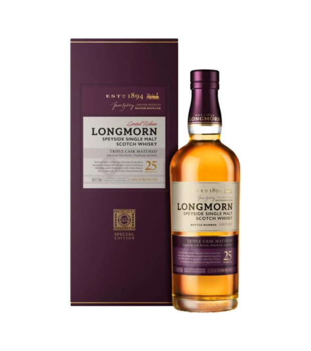 Виски односолодовый Longmorn 25 лет в коробке 0,7л 53%
