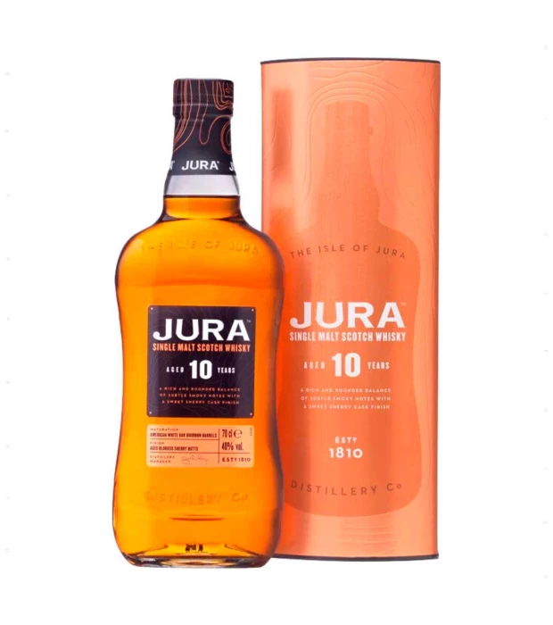 Виски Jura 10yo в подарочной коробке 0,7л 40%