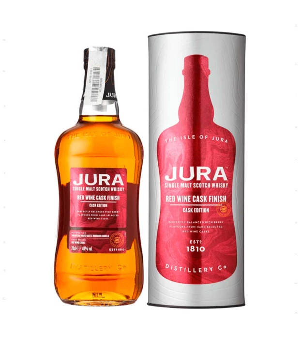 Виски Jura Red Wine Cask Finish в подарочной коробке 0,7л 40%