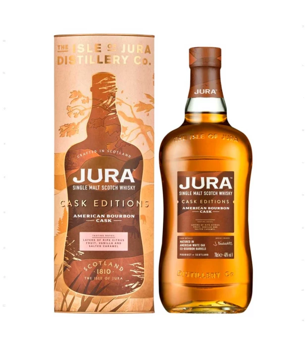 Виски Jura Bourbon Cask в подарочной коробке 0,7л 40%