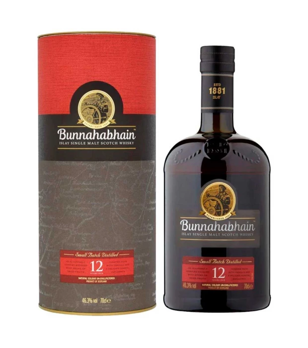 Виски Bunnahabhain 12 y.o. в тубусе 0,7л 46,3%