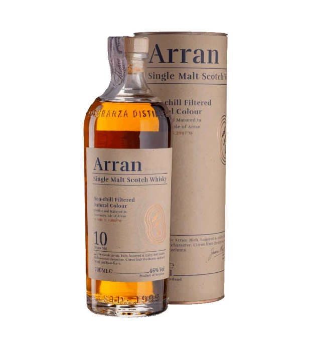 Віскі Arran 10 yo у тубусі 0,7л 46%