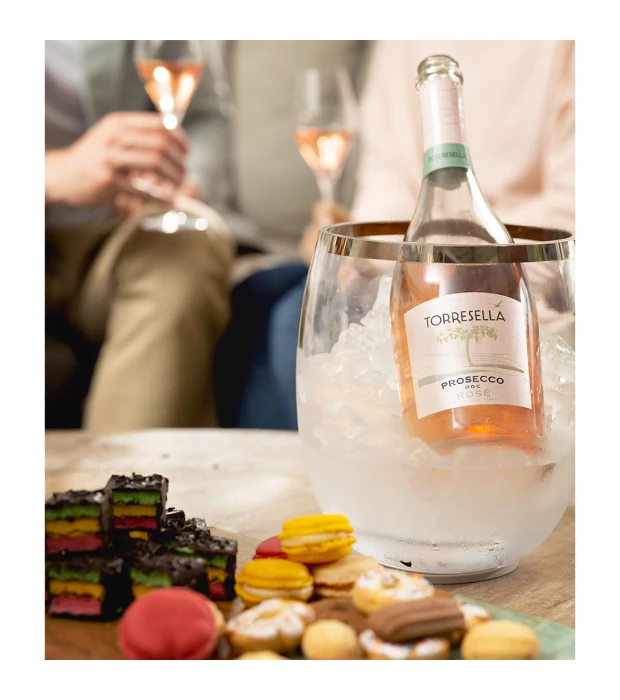 Вино игристое Torresella Prosecco Rose Brut D.O.C. розовое брют 0,75л 11,5% купить