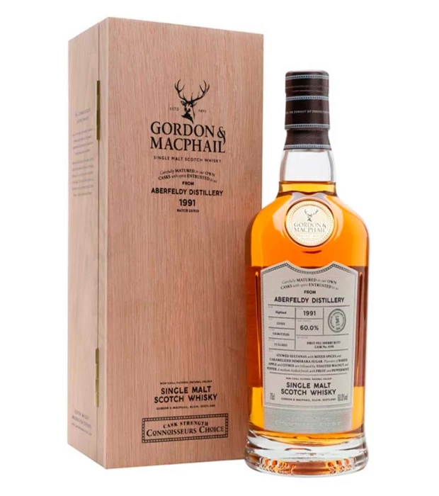 Виски односолодовый выдержанный Aberfeldy Connoisseurs Choice Gordon & MacPhail 1991 подарочная коробка 0,7л 60%
