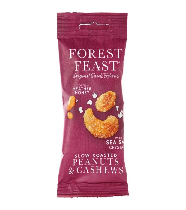 Смесь жареных арахиса и кешью с вересковым медом Forest Feast 40 г