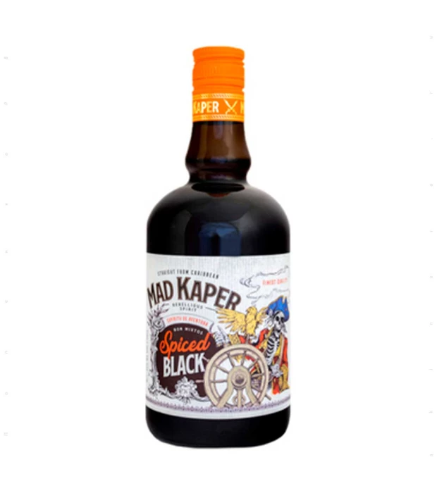 Напиток на основе рома Mad Kaper Rum Black Spiced 0,7л 35%