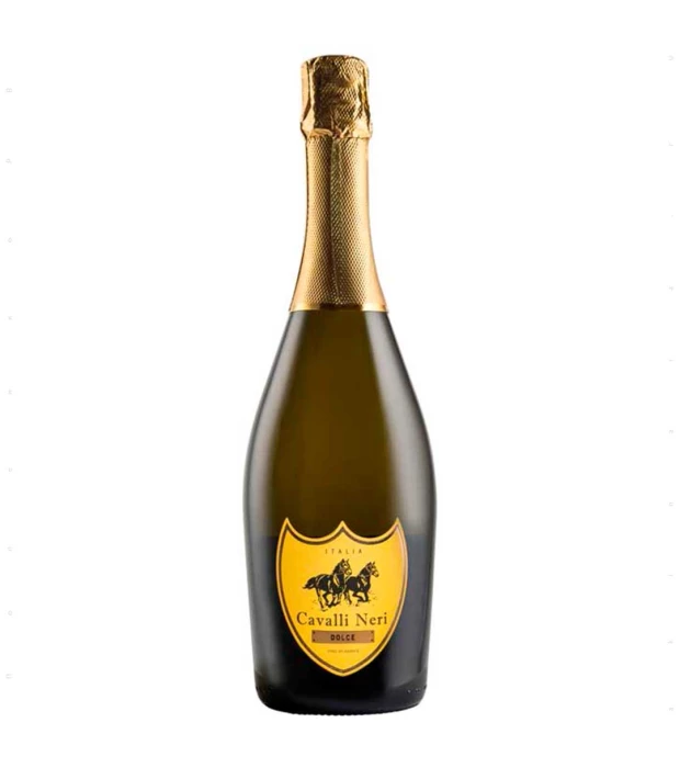 Вино ігристе Cavalli Neri Bianco Spumante Brut біле брют 0,75л 10%
