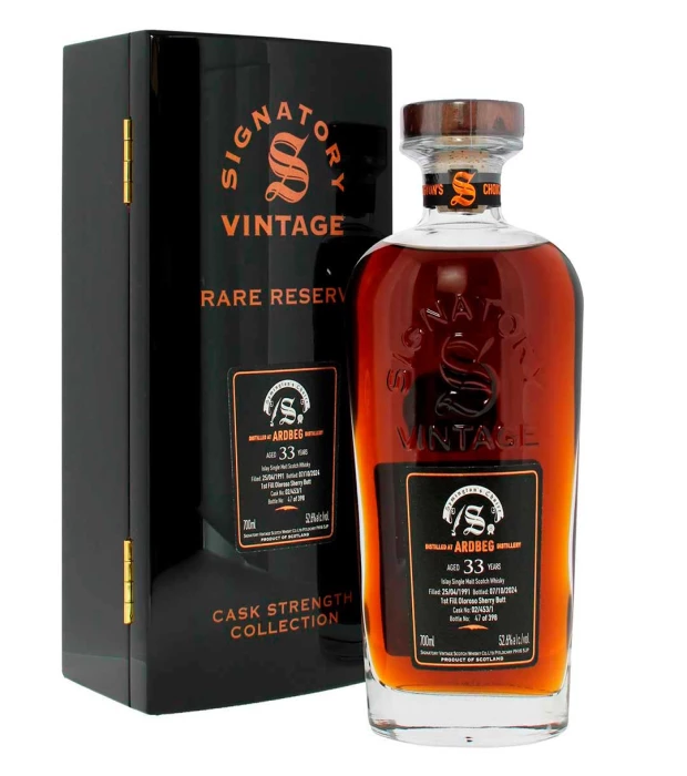 Виски односолодовый выдержанный Ardbeg 33yo Symington's Choice Signatory 0,7л 52,6%